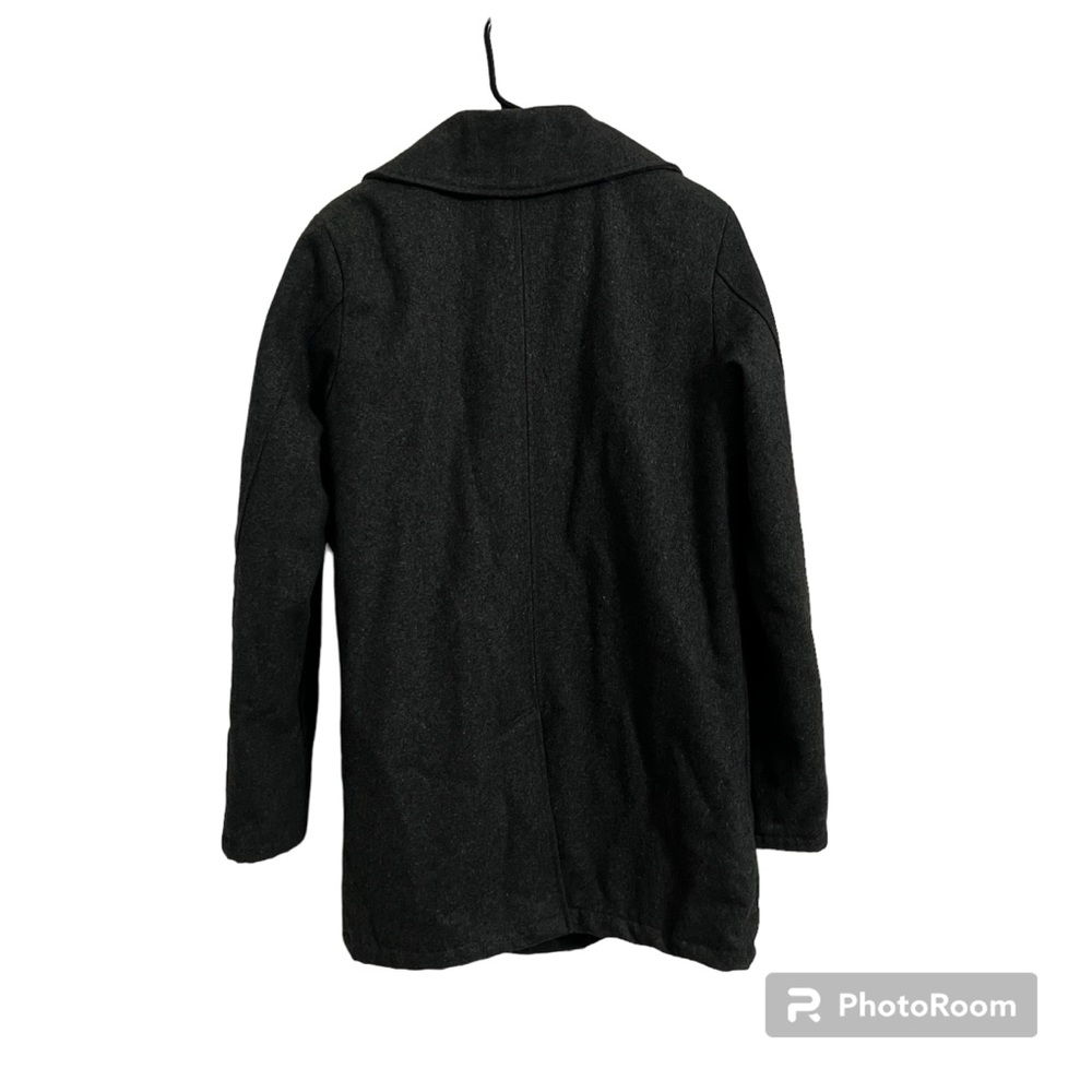 CARBON Pea Coat Wool Blend Womens - Picture 3 of 8